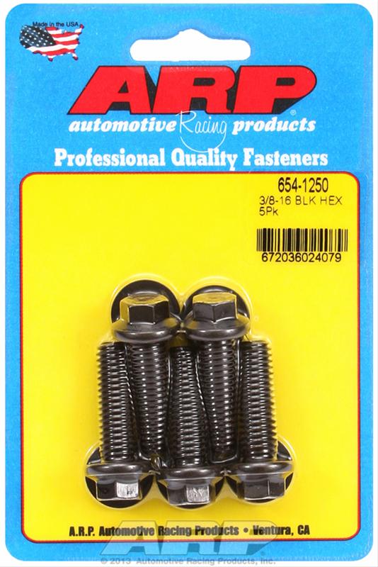 ARP ARP 3/8"-16 x 1.250 hex 7/16 wrenching black oxide bolts (654-1250) SR
