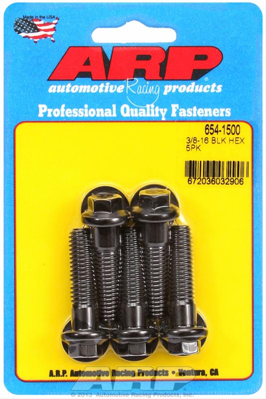 ARP ARP 3/8"-16 x 1.500 hex 7/16 wrenching black oxide bolts (654-1500) SR