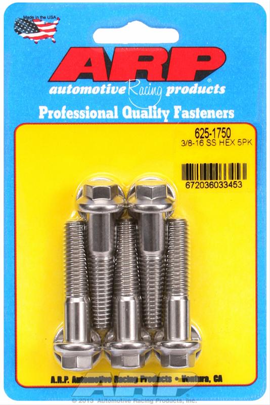 ARP ARP 3/8"-16 x 1.750 hex 7/16 wrenching SS bolts (625-1750) SR