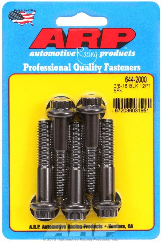 ARP ARP 3/8"-16 x 2.000 12pt 7/16 wrenching black oxide bolts (644-2000) SR