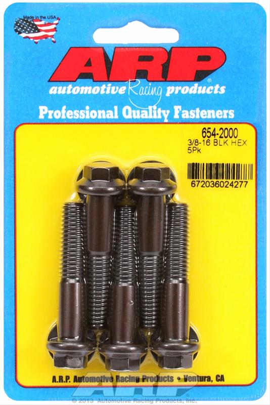 ARP ARP 3/8"-16 x 2.000 hex 7/16 wrenching black oxide bolts (654-2000) SR