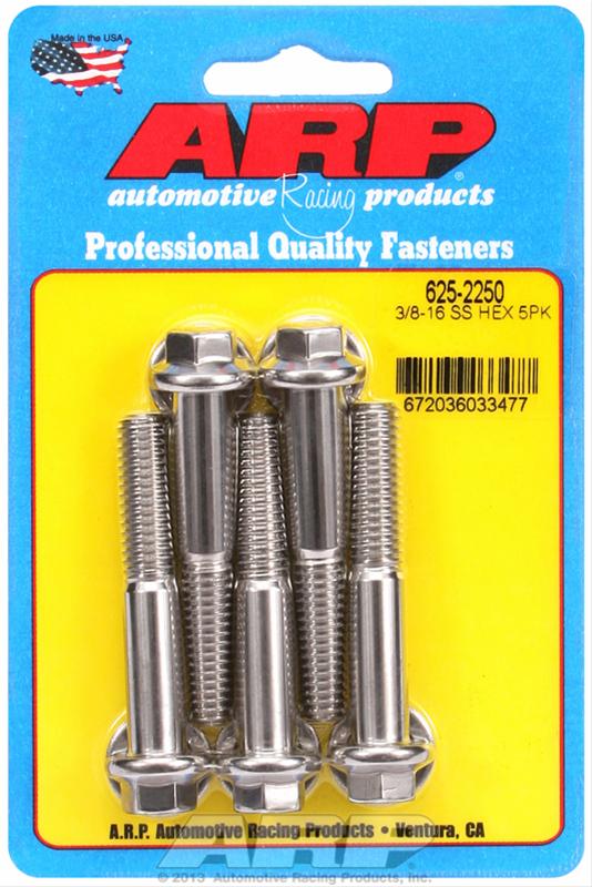 ARP ARP 3/8"-16 x 2.250 hex 7/16 wrenching SS bolts (625-2250) SR