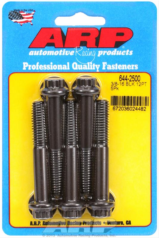 ARP ARP 3/8"-16 x 2.500 12pt 7/16 wrenching black oxide bolts (644-2500) SR