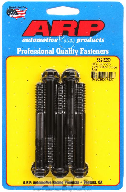 ARP ARP 3/8"-16 X 3.250 hex black oxide bolts (652-3250) SR