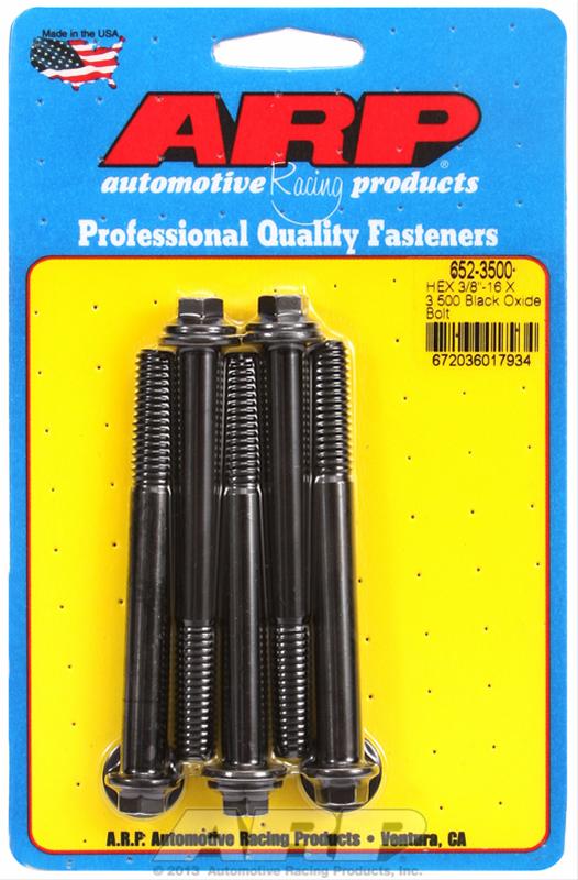 ARP ARP 3/8"-16 X 3.500 hex black oxide bolts (652-3500) SR