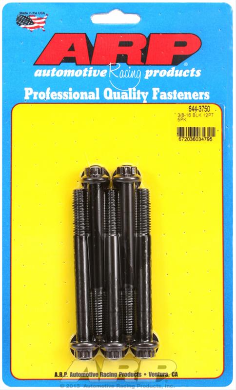 ARP ARP 3/8"-16 x 3.750 12pt 7/16 wrenching black oxide bolts (644-3750) SR