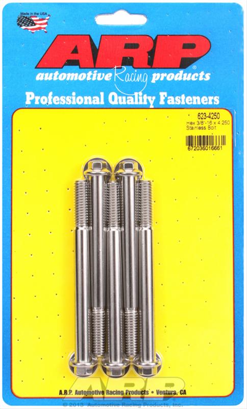ARP ARP 3/8"-16 x 4.250 hex SS bolts (623-4250) SR