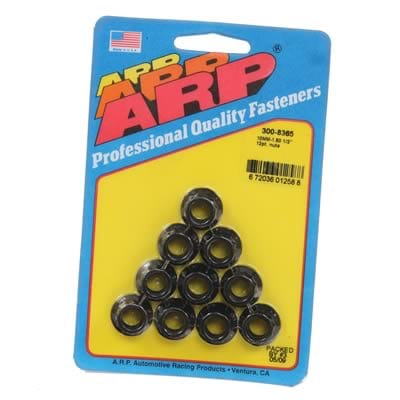 ARP ARP 3/8"-24, 1/2" socket, .645 flange OD, 12pt nut kit (300-8372) SR