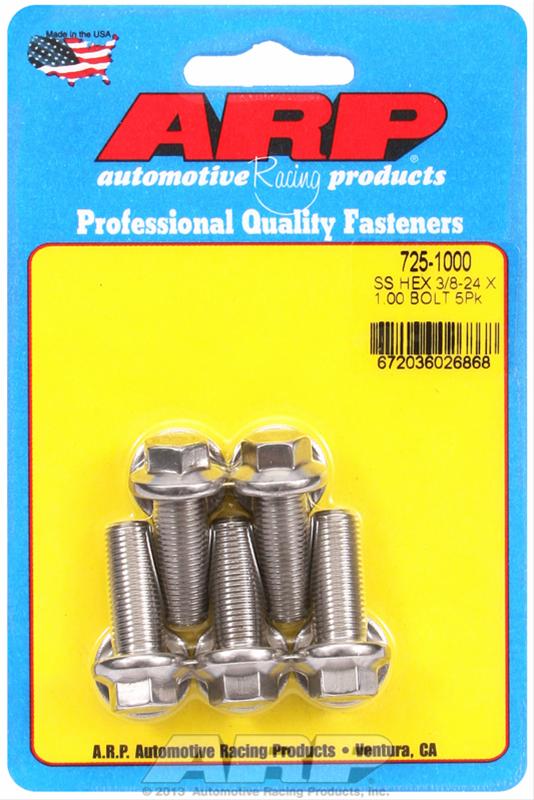 ARP ARP 3/8"-24 x 1.000 hex 7/16 wrenching SS bolts (725-1000) SR