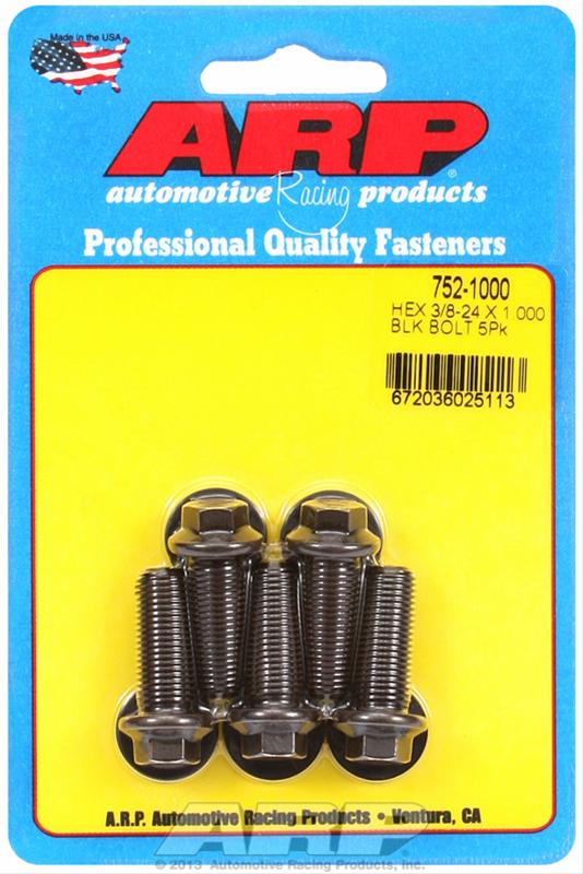 ARP ARP 3/8"-24 x 1.000 hex black oxide bolts (752-1000) SR