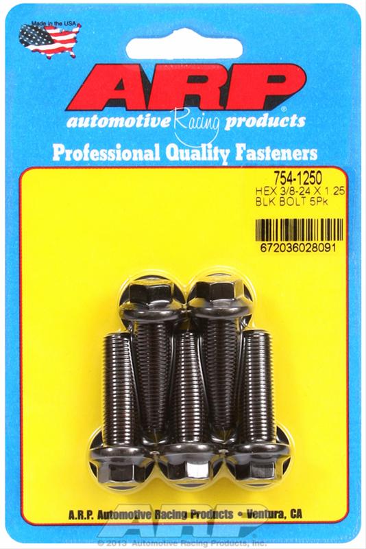 ARP ARP 3/8"-24 x 1.250 hex 7/16 wrenching black oxide bolts (754-1250) SR