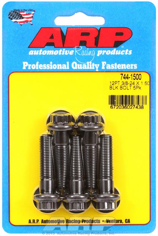 ARP ARP 3/8"-24 x 1.500 12pt 7/16 wrenching black oxide bolts (744-1500) SR