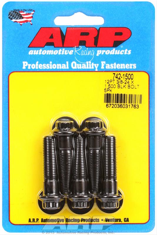 ARP ARP 3/8"-24 x 1.500 12pt black oxide bolts (742-1500) SR