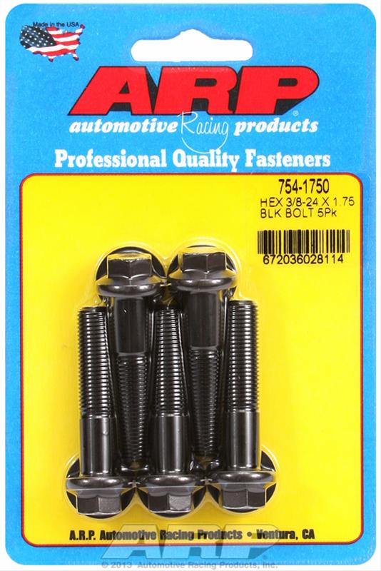 ARP ARP 3/8"-24 x 1.750 hex 7/16 wrenching black oxide bolts (754-1750) SR