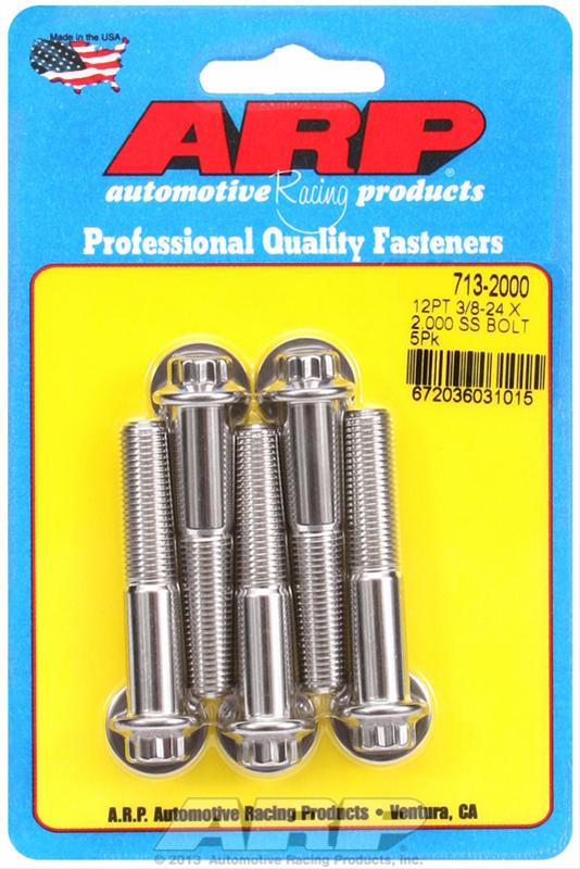 ARP ARP 3/8"-24 x 2.000 12pt SS bolts (713-2000) SR