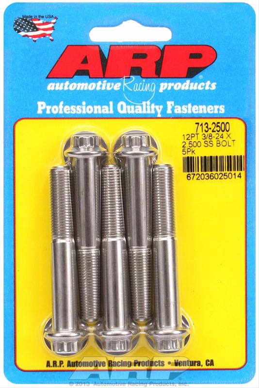 ARP ARP 3/8"-24 x 2.500 12pt SS bolts (713-2500) SR