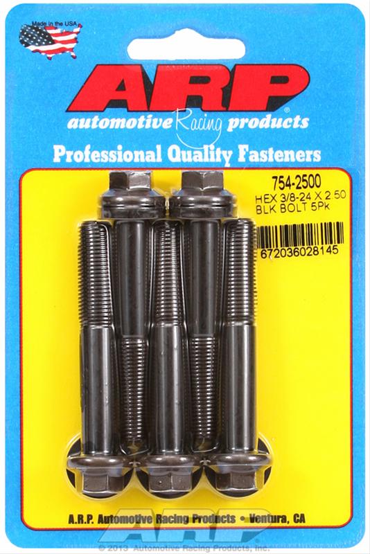 ARP ARP 3/8"-24 x 2.500 hex 7/16 wrenching black oxide bolts (754-2500) SR