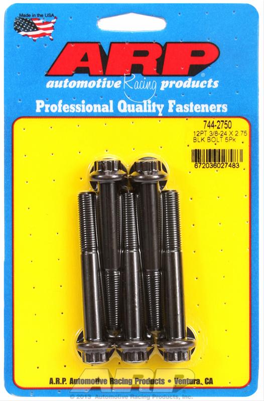 ARP ARP 3/8"-24 x 2.750 12pt 7/16 wrenching black oxide bolts (744-2750) SR