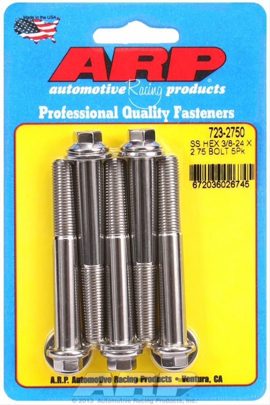 ARP ARP 3/8"-24 x 2.750 hex SS bolts (723-2750) SR