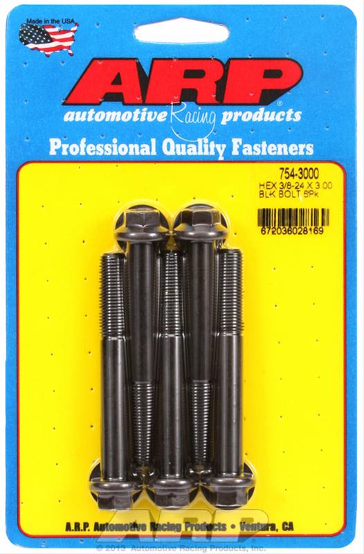 ARP ARP 3/8"-24 x 3.000 hex 7/16 wrenching black oxide bolts (754-3000) SR