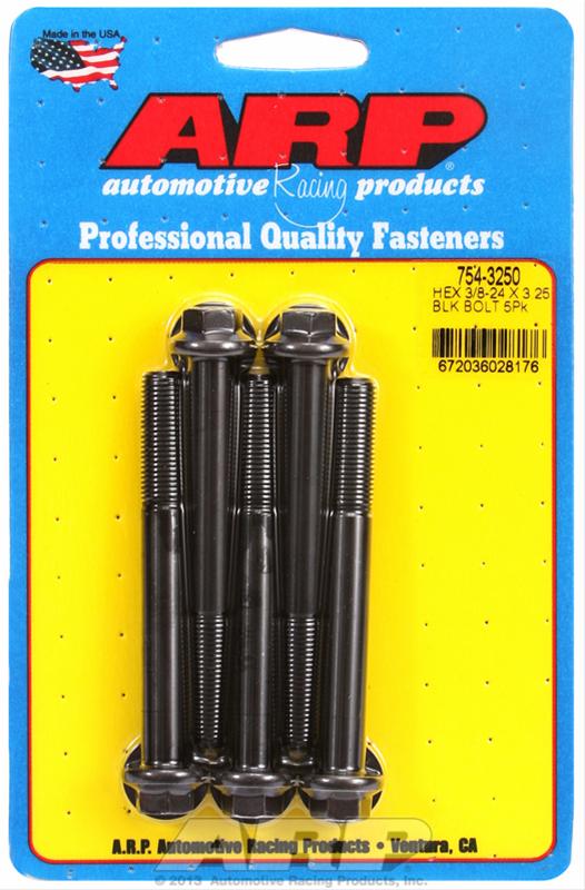 ARP ARP 3/8"-24 x 3.250 hex 7/16 wrenching black oxide bolts (754-3250) SR