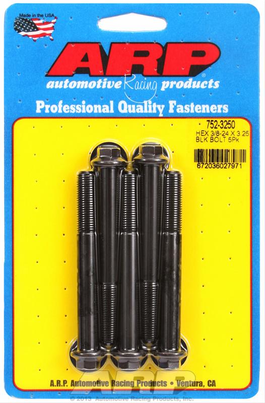 ARP ARP 3/8"-24 x 3.250 hex black oxide bolts (752-3250) SR