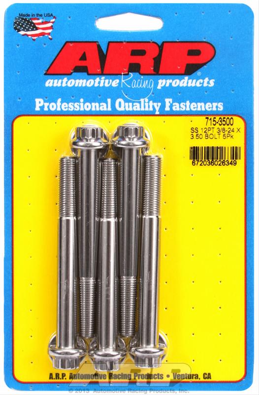 ARP ARP 3/8"-24 x 3.500 12pt 7/16 wrenching SS bolts (715-3500) SR