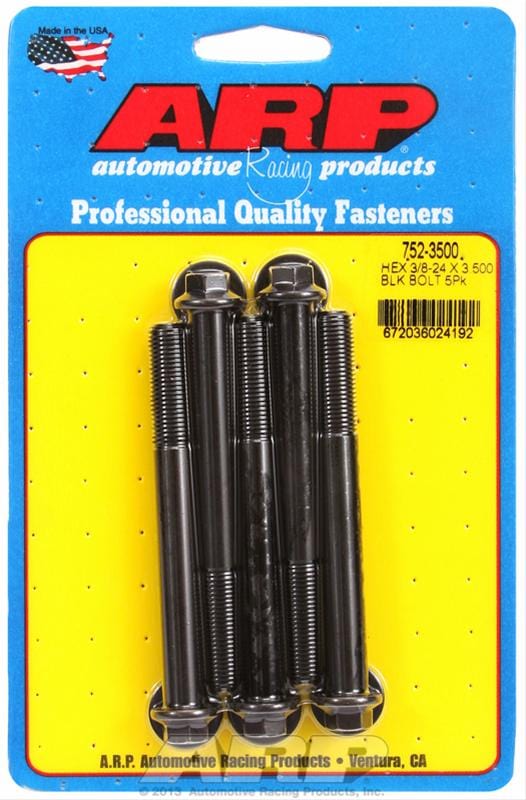 ARP ARP 3/8"-24 x 3.500 hex black oxide bolts (752-3500) SR