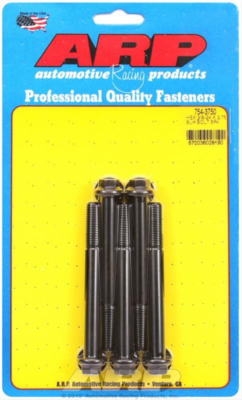 ARP ARP 3/8"-24 x 3.750 hex 7/16 wrenching black oxide bolts (754-3750) SR
