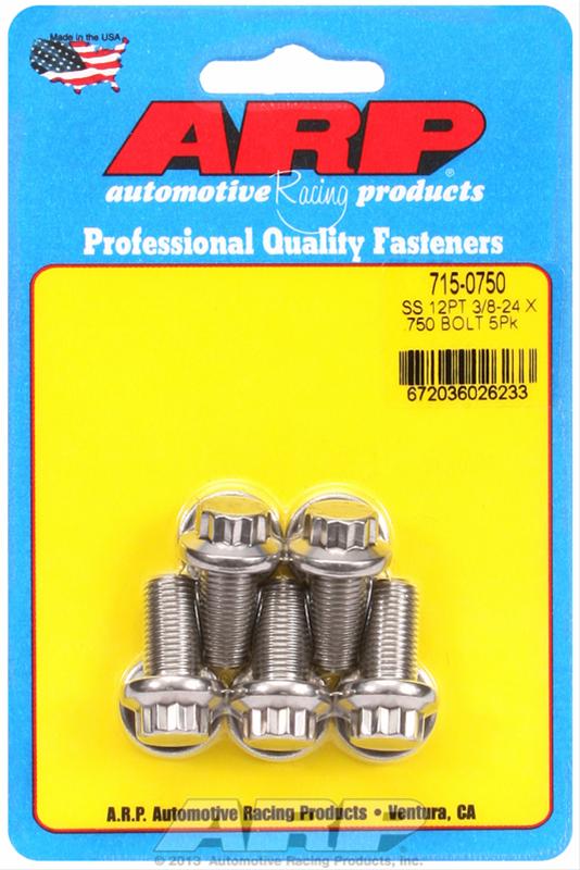 ARP ARP 3/8"-24 x .750 12pt 7/16 wrenching SS bolts (715-0750) SR