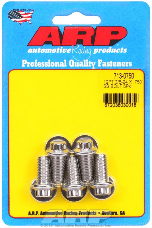 ARP ARP 3/8"-24 x .750 12pt SS bolts (713-0750) SR