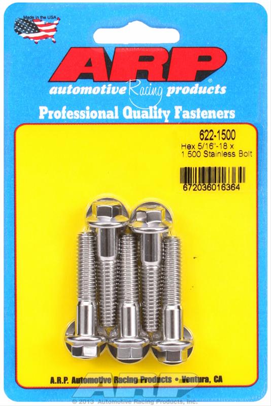 ARP ARP 5/16"-18 x 1.500 hex SS bolts (622-1500) SR