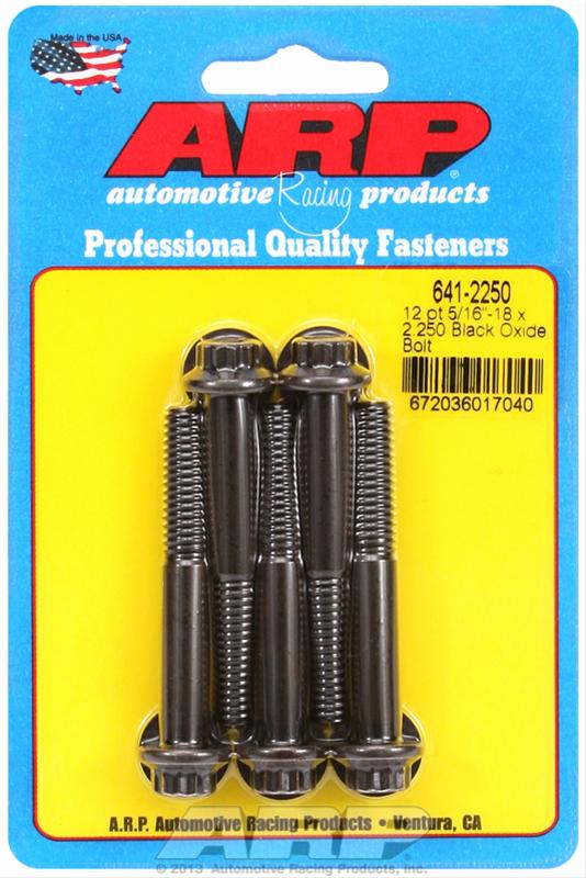 ARP ARP 5/16"-18 x 2.250 12pt black oxide bolts (641-2250) SR