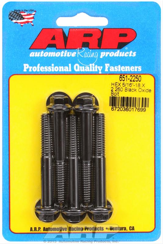 ARP ARP 5/16"-18 X 2.250 hex black oxide bolts (651-2250) SR