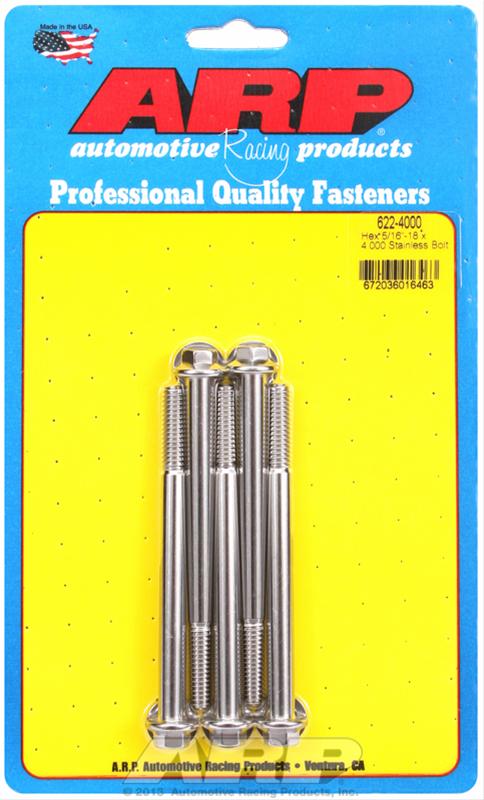 ARP ARP 5/16"-18 x 4.000 hex SS bolts (622-4000) SR