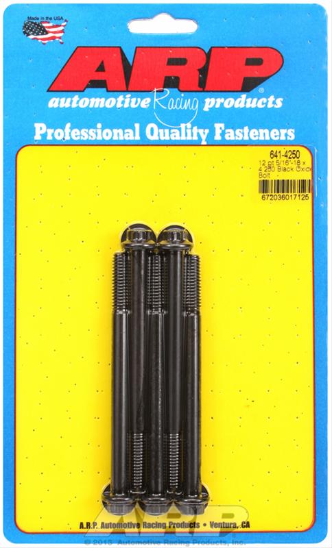 ARP ARP 5/16"-18 x 4.250 12pt black oxide bolts (641-4250) SR