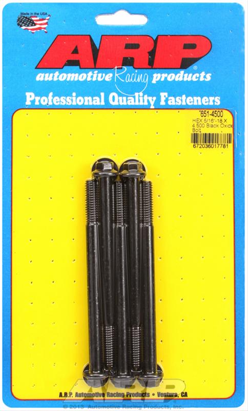 ARP ARP 5/16"-18 X 4.500 hex black oxide bolts (651-4500) SR