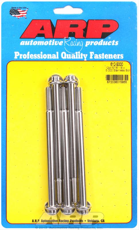 ARP ARP 5/16"-18 x 5.000 12pt SS bolts (612-5000) SR