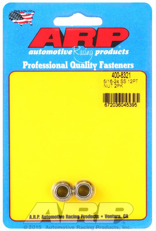 ARP ARP 5/16-24 SS 12pt nut kit (400-8321) SR