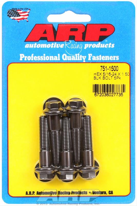 ARP ARP 5/16"-24 x 1.500 hex black oxide bolts (751-1500) SR