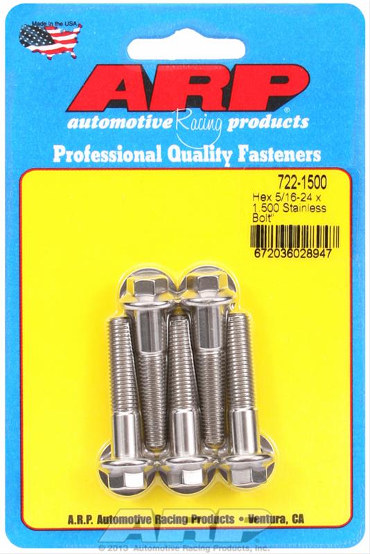ARP ARP 5/16"-24 x 1.500 hex SS bolts (722-1500) SR