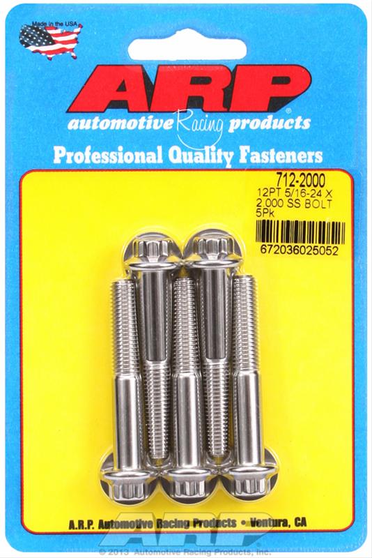 ARP ARP 5/16"-24 x 2.000 12pt SS bolts (712-2000) SR