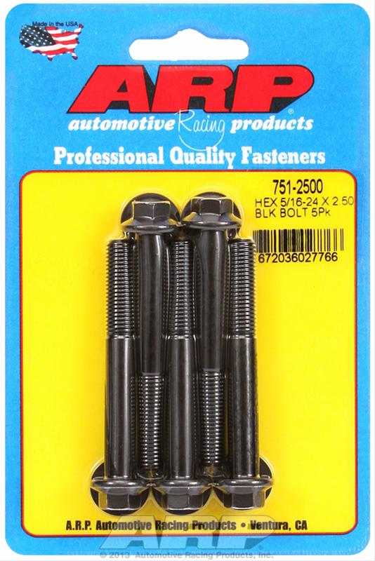ARP ARP 5/16"-24 x 2.500 hex black oxide bolts (751-2500) SR