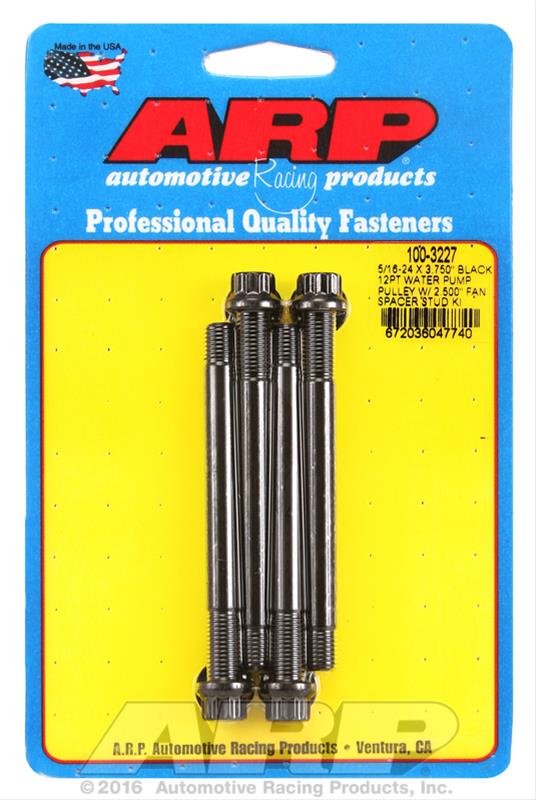 ARP ARP 5/16-24 X 3.750 black 12pt water pump pulley w/ 2.500" f (100-3227) SR