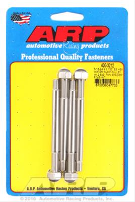 ARP ARP 5/16-24 X 3.750 SS hex water pump pulley w/ 2.500" fan s (400-3212) SR