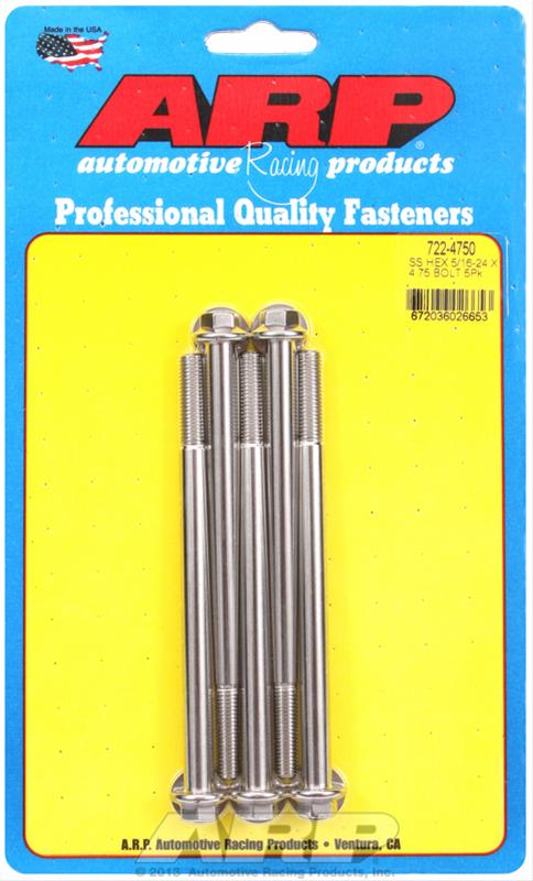 ARP ARP 5/16"-24 x 4.750 hex SS bolts (722-4750) SR