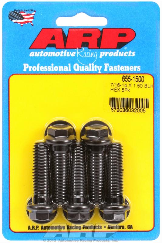 ARP ARP 7/16"-14 X 1.500 hex 1/2 wrenching black oxide bolts (655-1500) SR