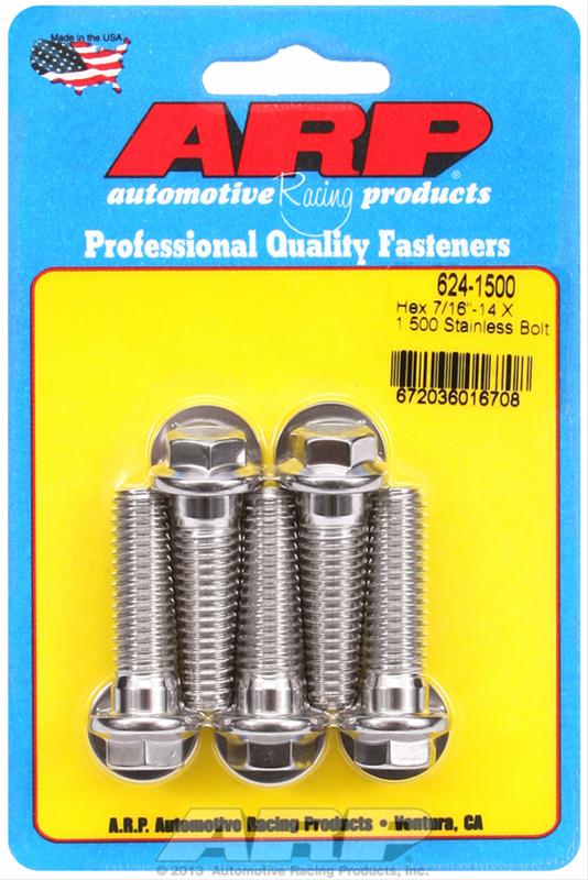 ARP ARP 7/16"-14 X 1.500 hex 1/2 wrenching SS bolts (624-1500) SR