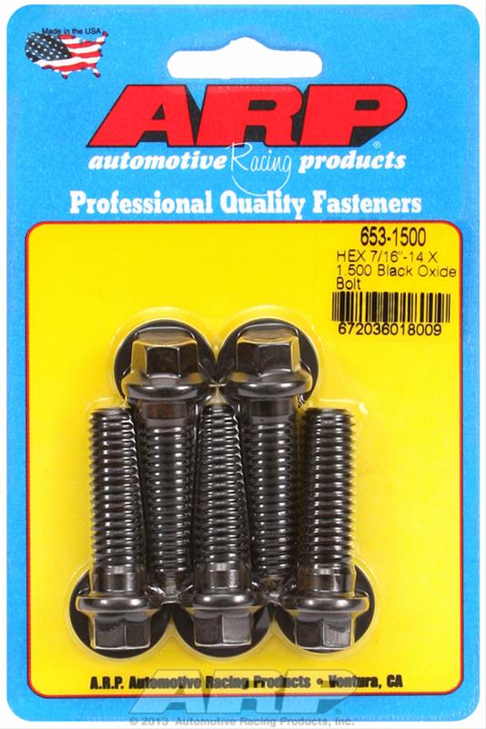 ARP ARP 7/16"-14 X 1.500 hex black oxide bolts (653-1500) SR