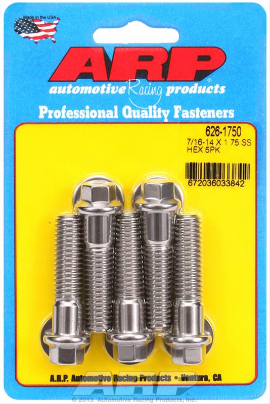 ARP ARP 7/16"-14 X 1.750 hex SS bolts (626-1750) SR